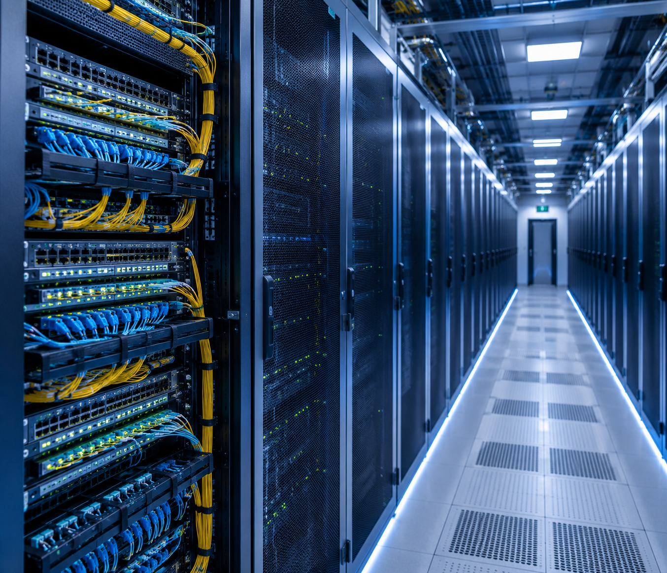 Data center server racks
