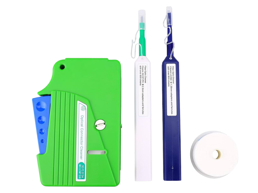Fiber cleaning and inspection kit